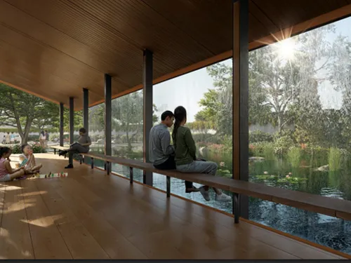 Rain Deck & Reflection Pond